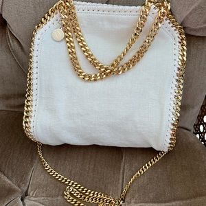 Stella McCartney Mini Linen Falabella Bag